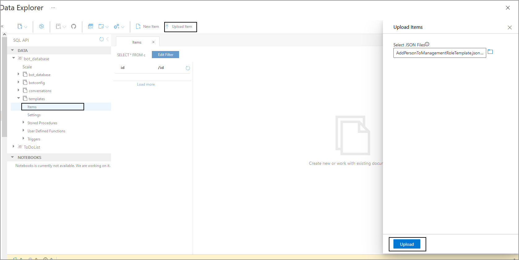 Upload Templates