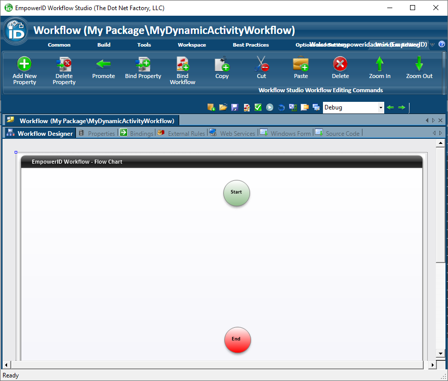 Blank workflow