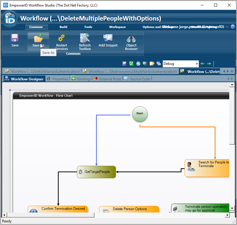 Save workflow copy