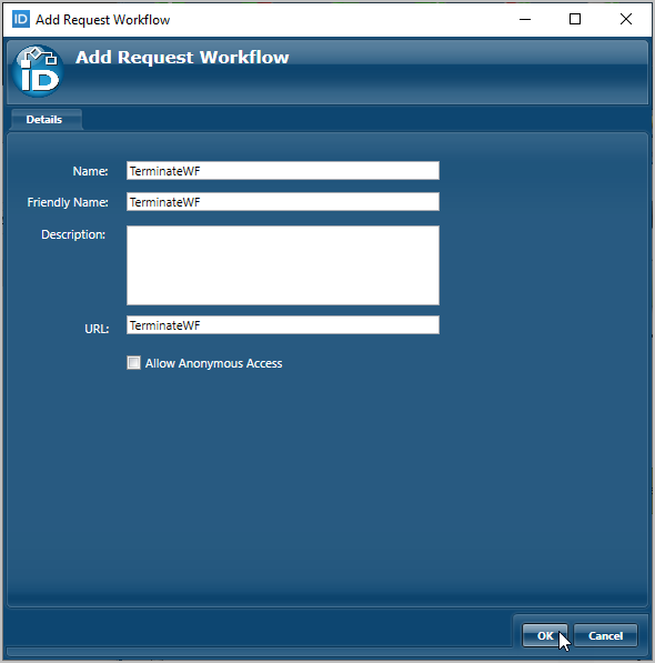 Request workflow URL