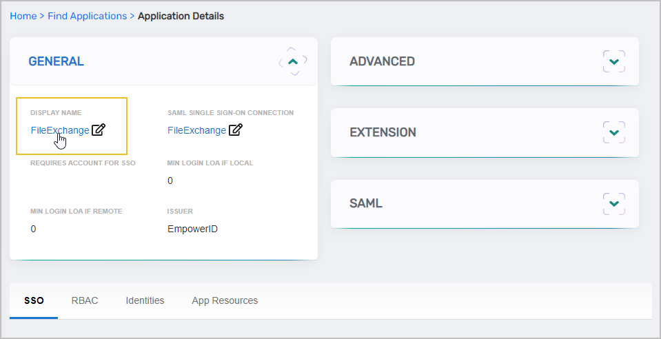 Edit Application