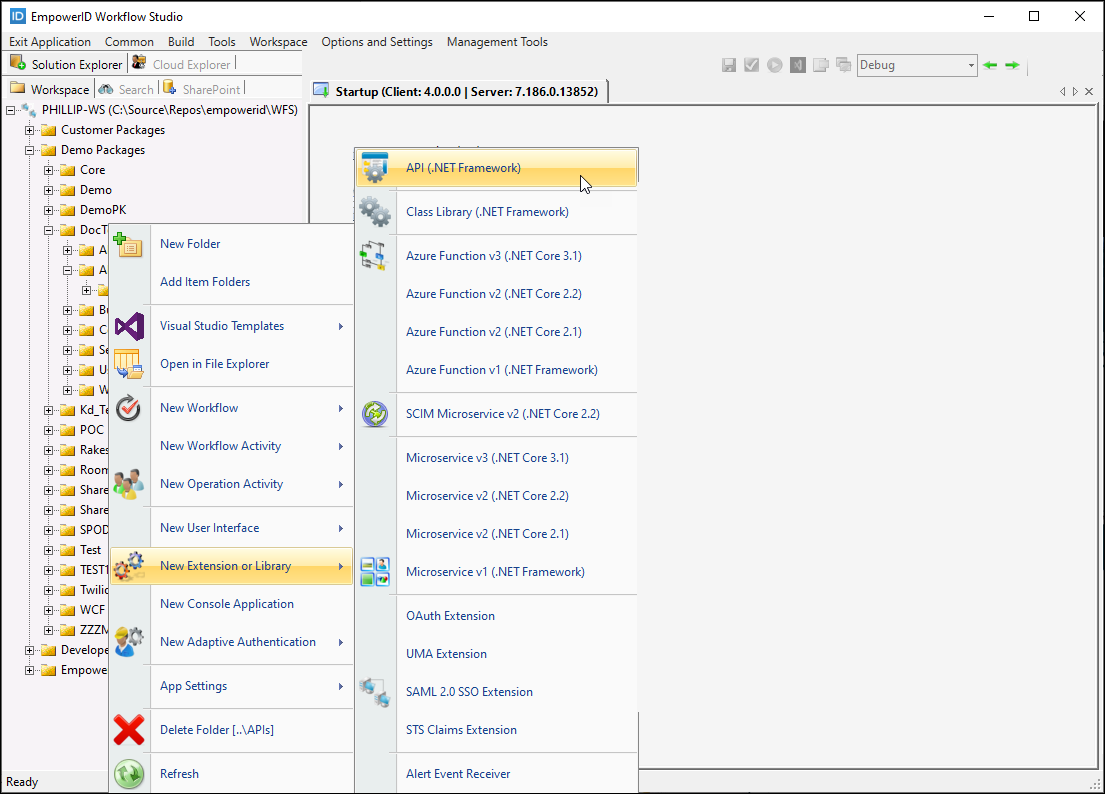 Create API project