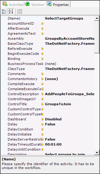 Properties Grid