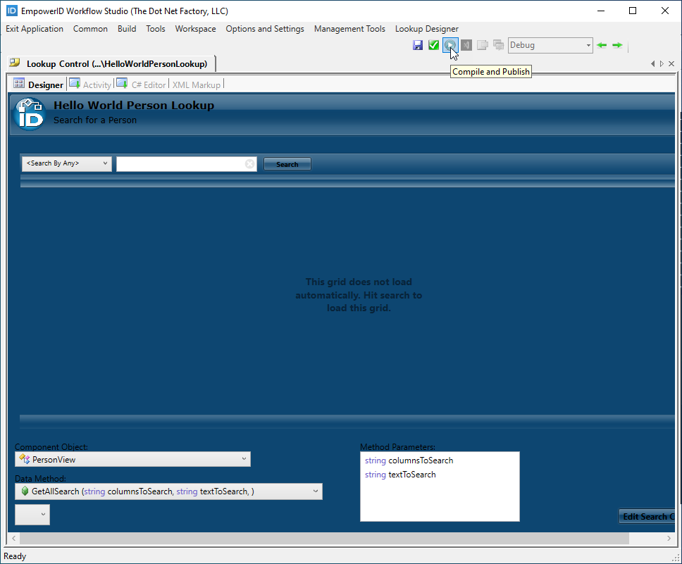Compile and publish