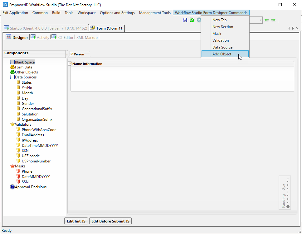 Add object