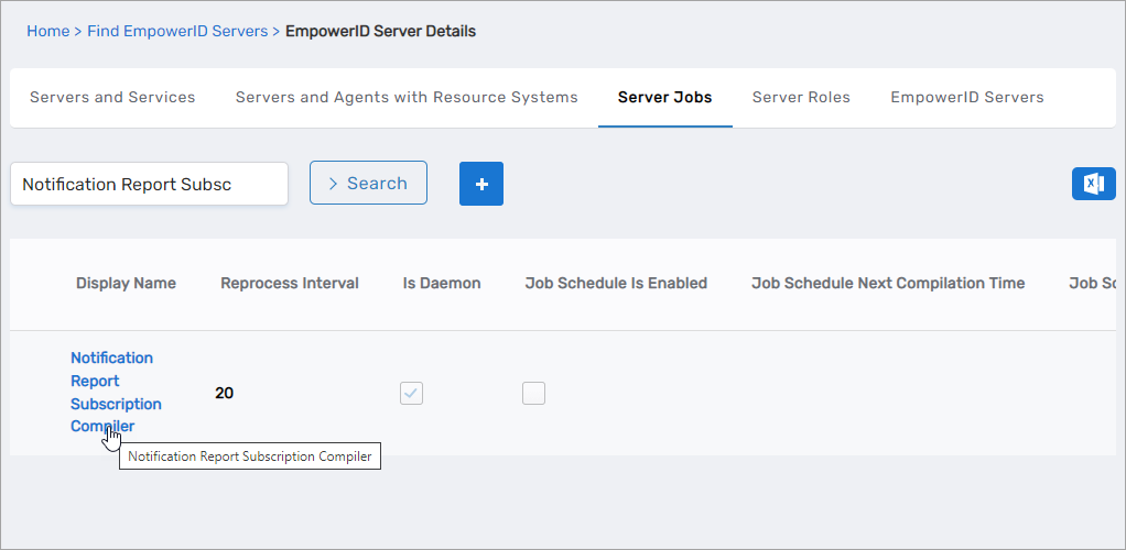 Server Jobs