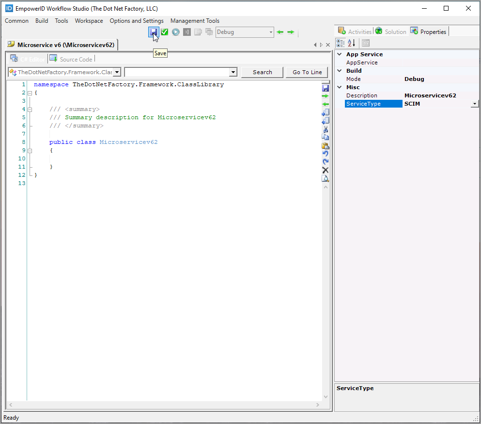 Save Microservice