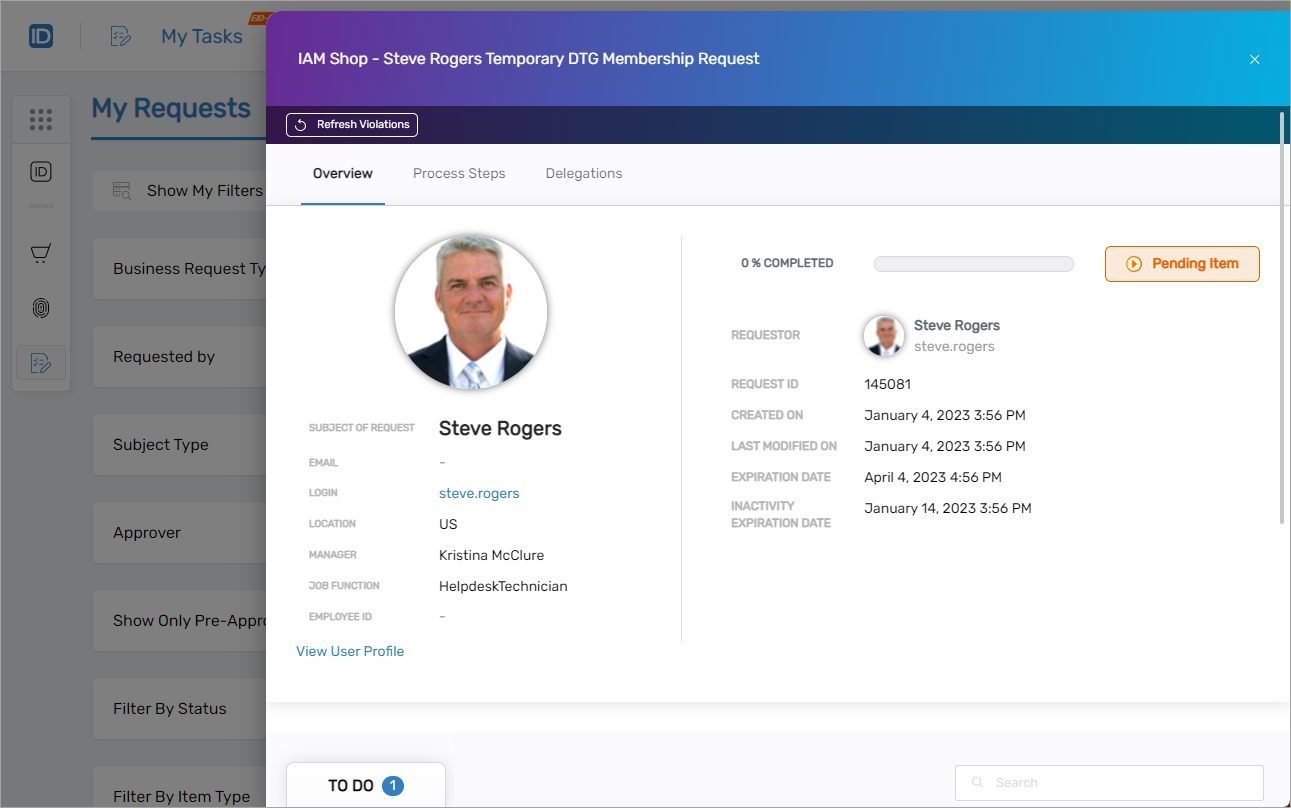 Request Overview