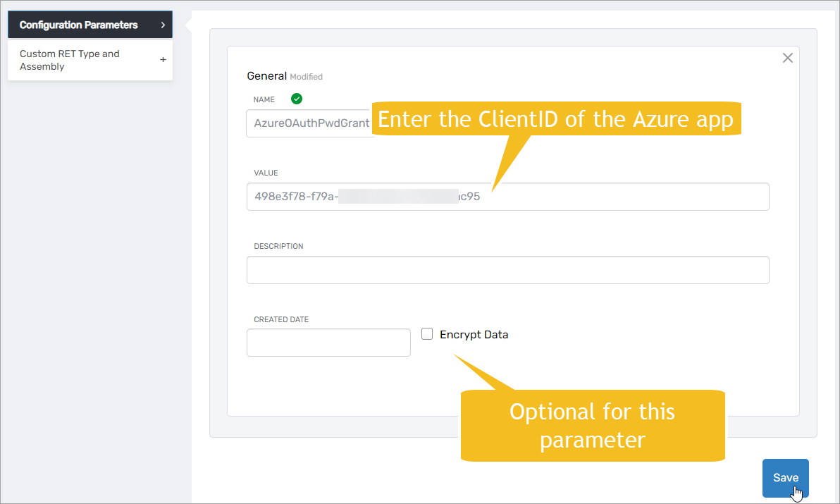 Client ID parameter
