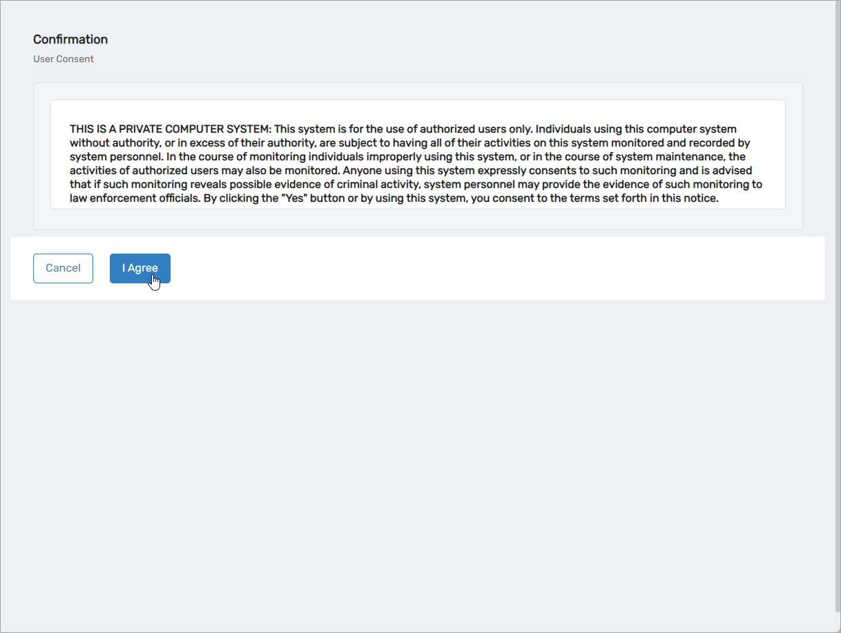 User consent