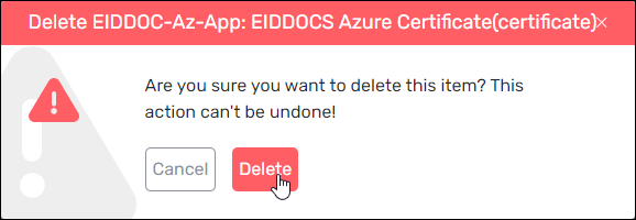 Confirm Deletion
