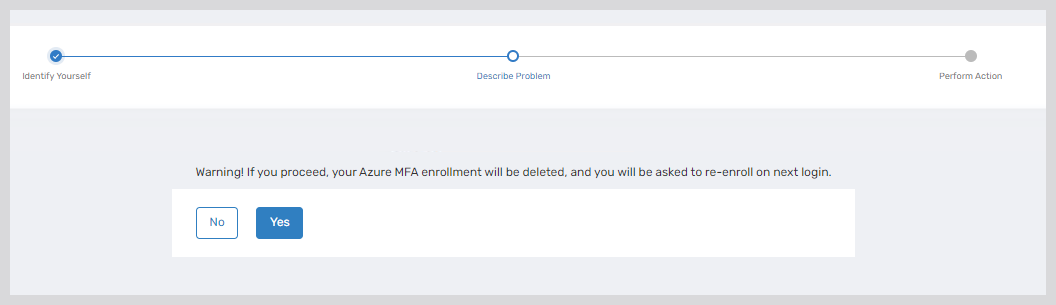 Warning Confirmation