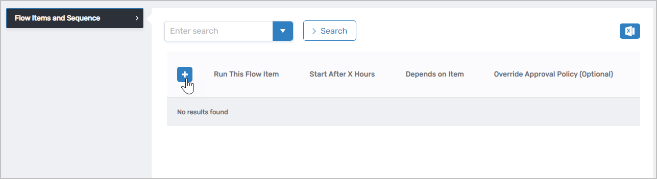 Add New Flow Item