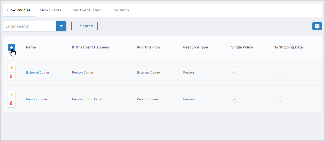 Add New Flow Policy