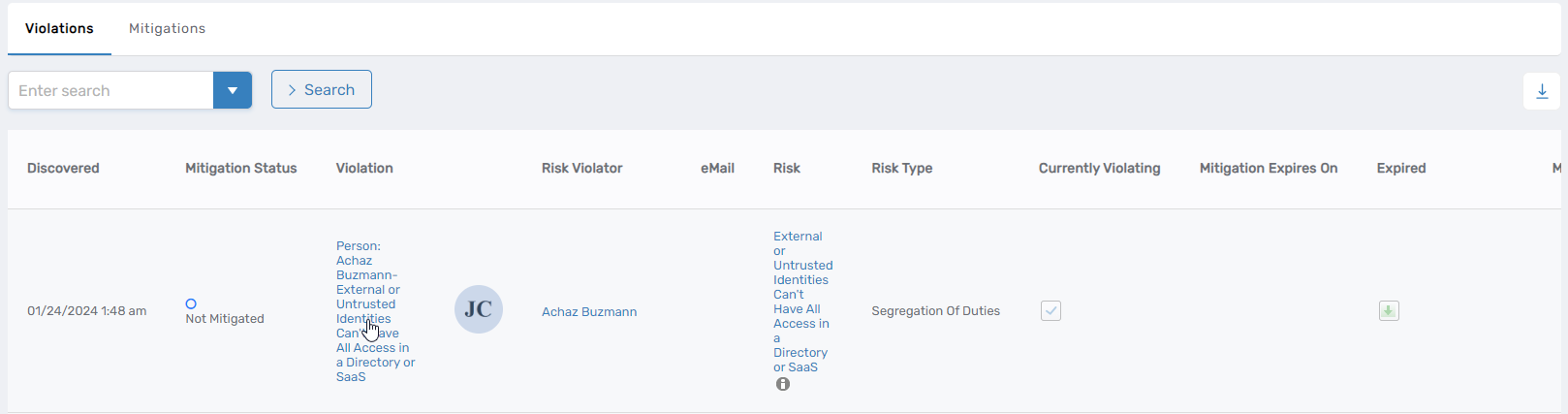 Violation Details