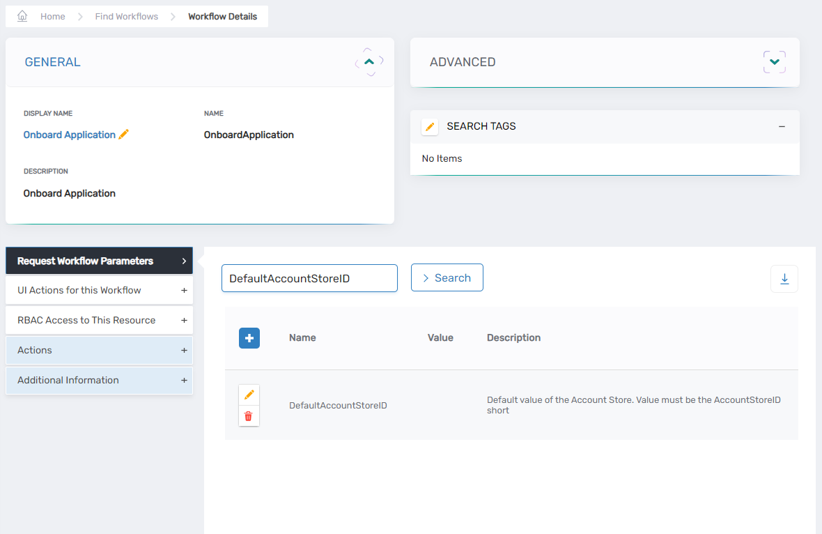 Workflow Parameters