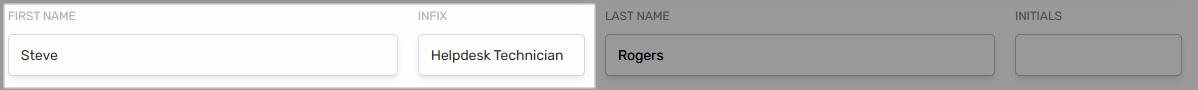 Row with subcolumns