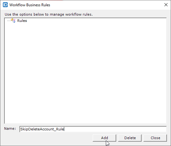 Create skip rule