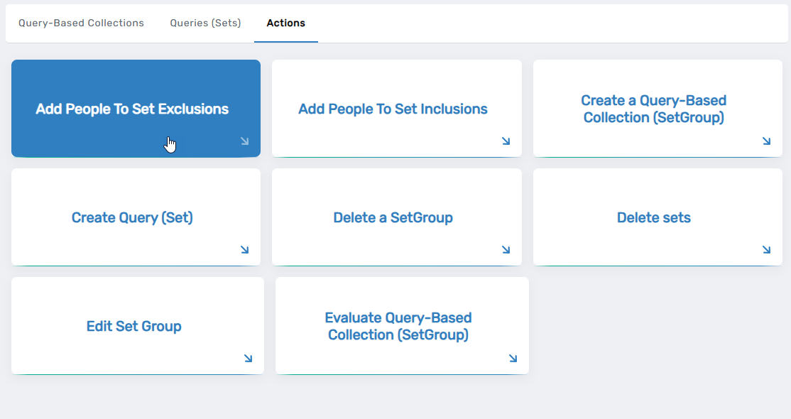 Add People to Set Exclusions