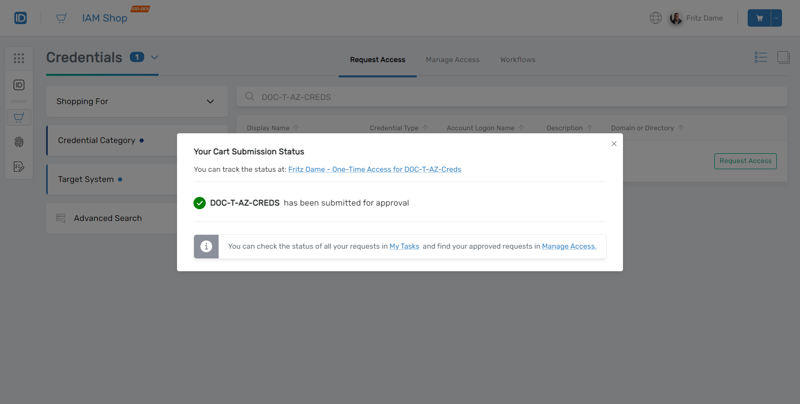 Submit request