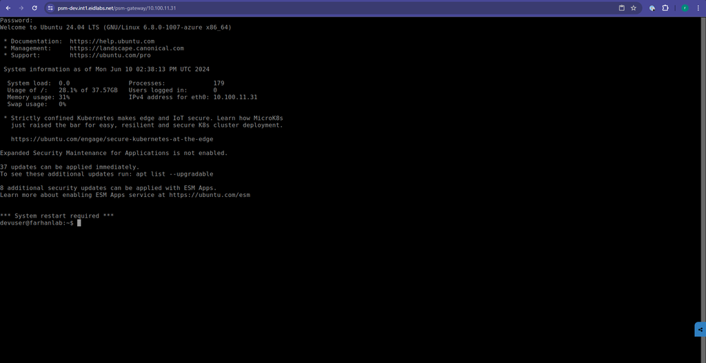 Telnet Connection