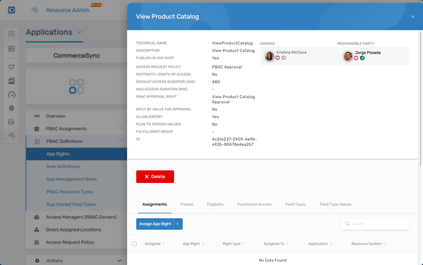 App right overview