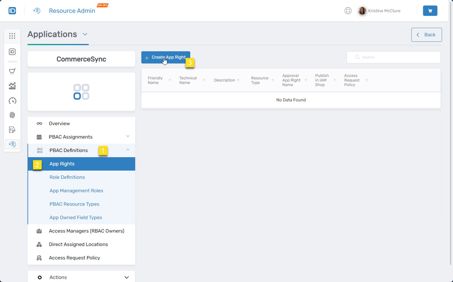 Creating app right