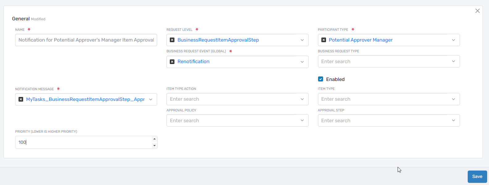 Configure Notification Policies
