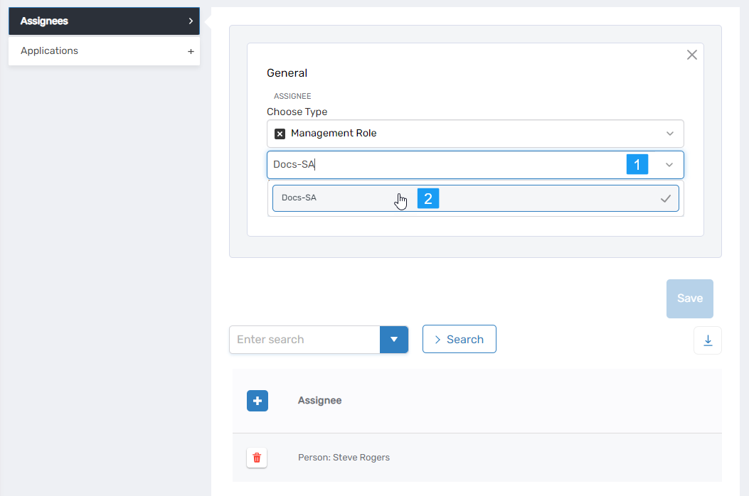 Select Assignee