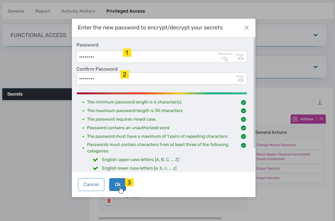 Enter new password