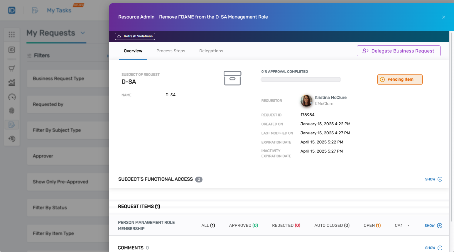 Task overview