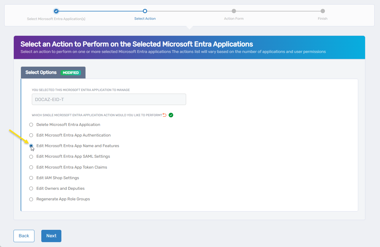 Edit Azure App