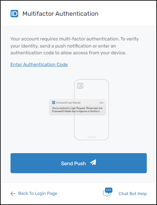 Prompt to send push