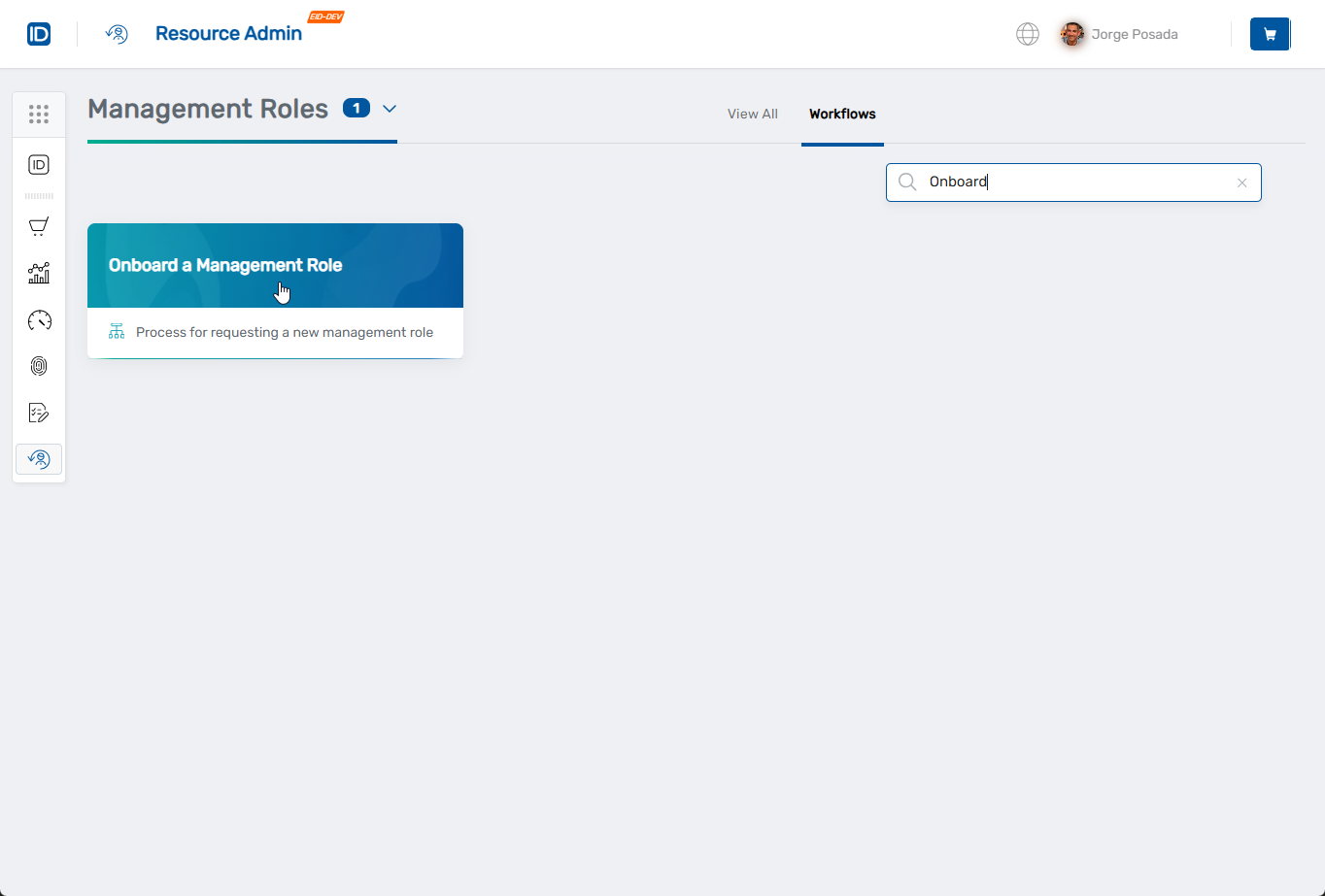 Onboard Management Role