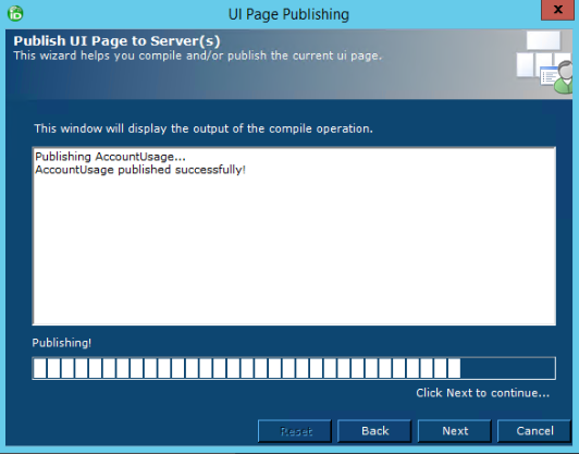 Publish success