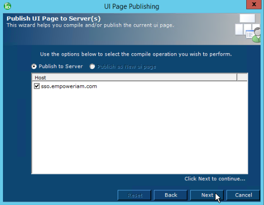 Select server hosts