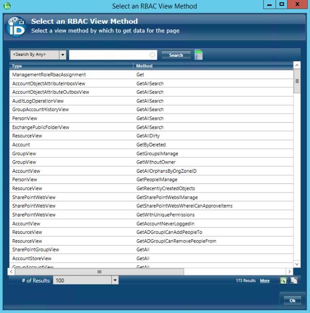 Select RBAC Method