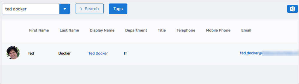 Single tab page
