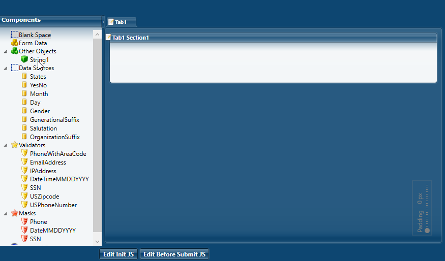 String1 component